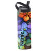 Glass Flower 20oz Handle Tumbler