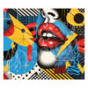 Pop Art Lips 20oz Handle Tumbler - Image 3