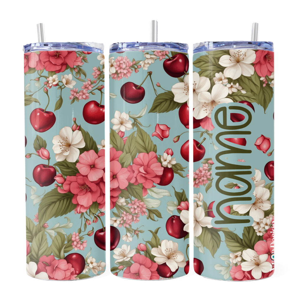 Cherry 20oz Skinny Tumbler