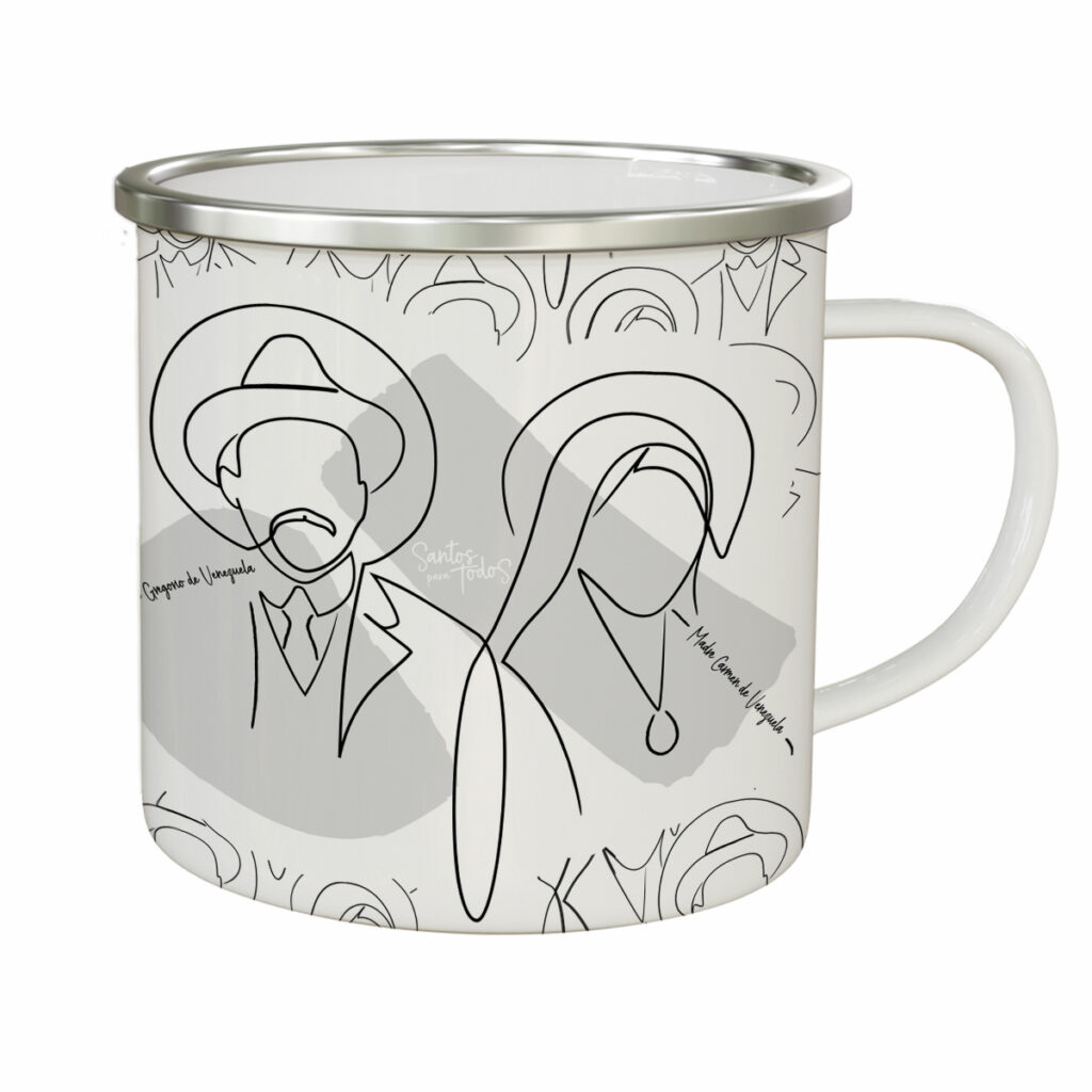 Enamel Mug – Santos Para Todos – Abstract Edition