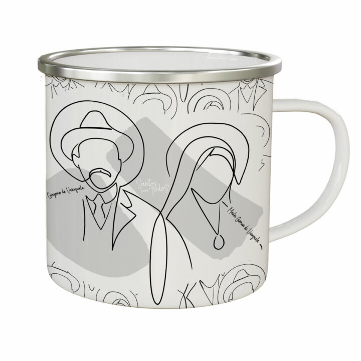 Enamel Mug – Santos Para Todos – Abstract Edition