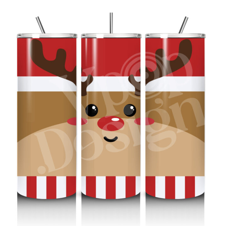 DEER Christmas 20oz Skinny Tumbler