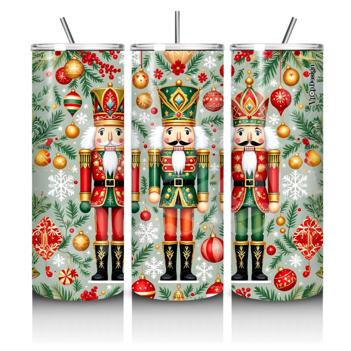 NUTCRACKER Christmas 20oz Skinny Tumbler