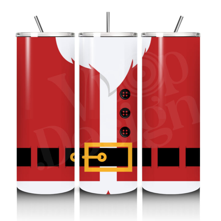SANTA Christmas 20oz Skinny Tumbler