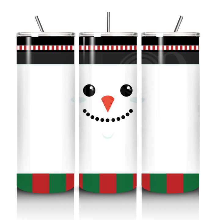 SNOWMAN Christmas 20oz Skinny Tumbler