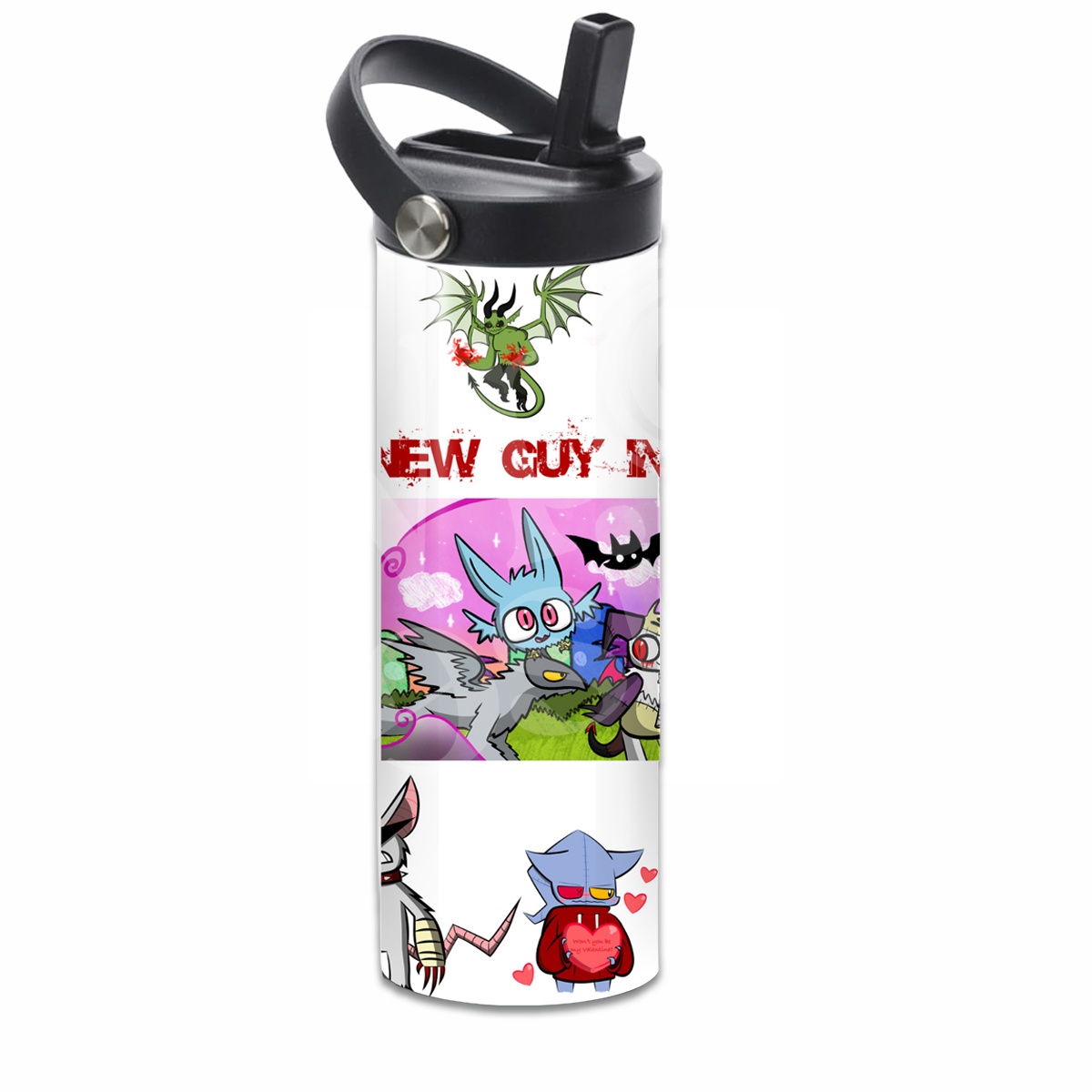 The New Guy In Red Handle Tumbler