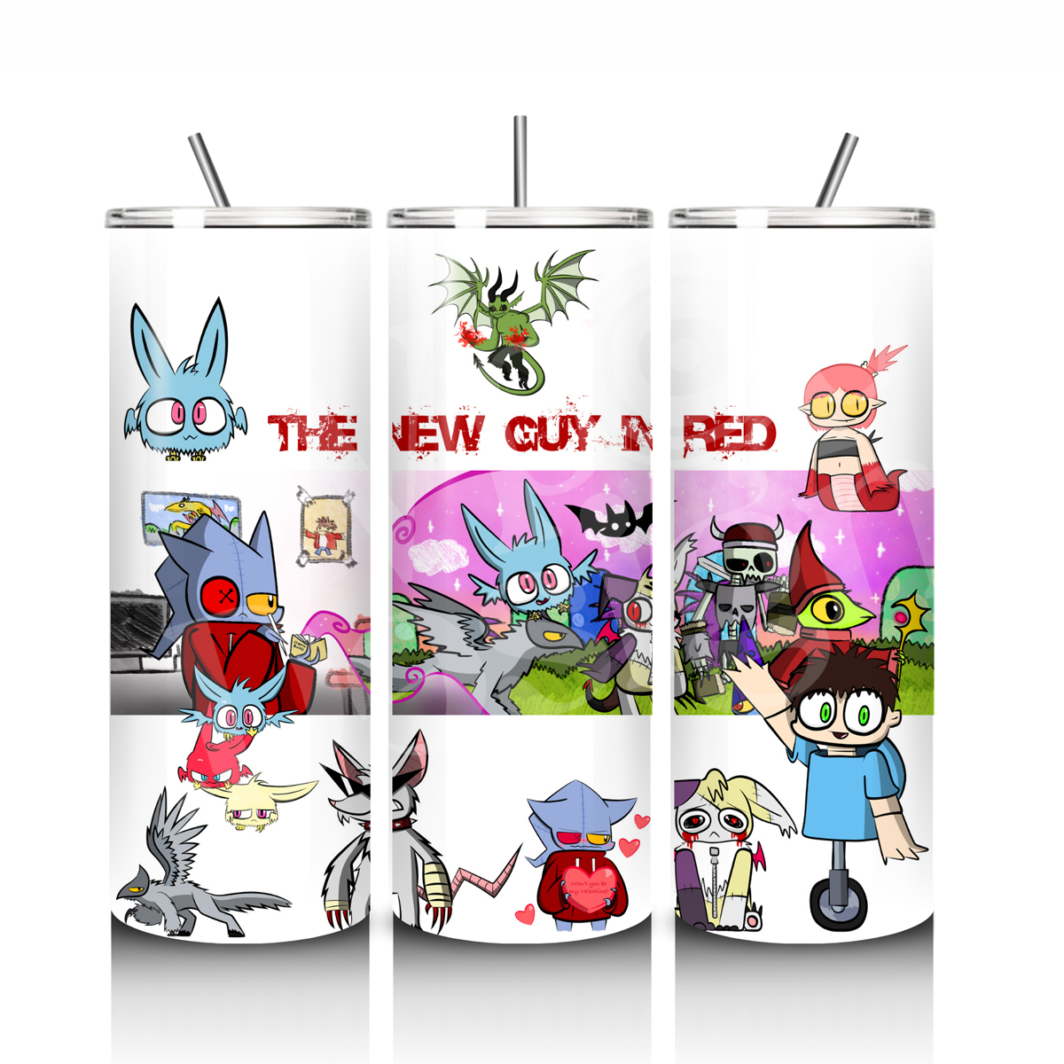 The New Guy In Red 20oz Skinny Tumbler